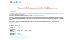 Desktop Screenshot of explorer.cz
